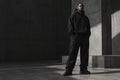 The Foundation Hoodie — heavyweight cotton fleece in Onyx
