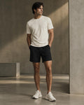 The Motion Shorts — Supima cotton athletic shorts in Onyx